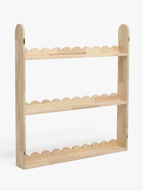 Alice & Fox Dune  Wandmontiert Bücherregal, Natural Wood