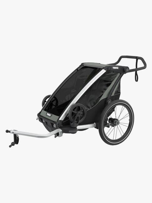Thule Chariot Lite 1 Fahrradanhänger inkl. Ski- & Wanderset, Agave