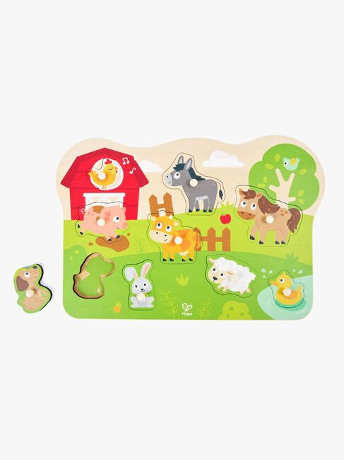 Hape Knopfpuzzle Bauernhoftiere 10 Teile