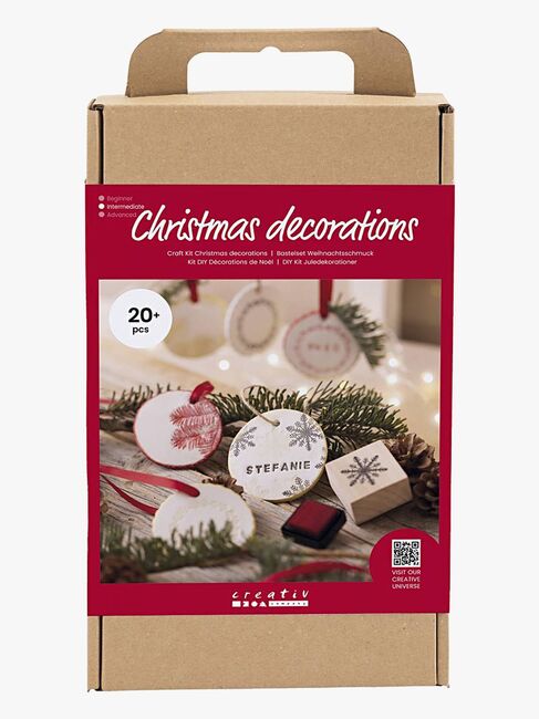 Creativ Company Bastelset Weihnachtsdekorationen Selbsthärtender Ton DIY