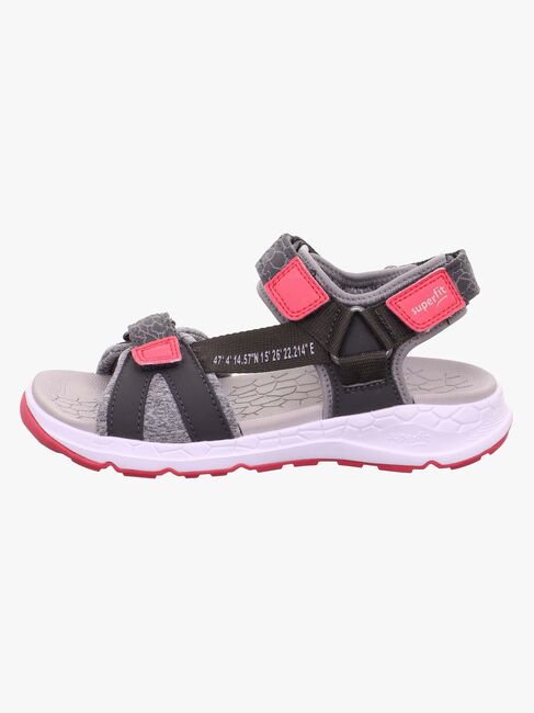 Superfit Criss Cross Sandalen, Grey/Pink