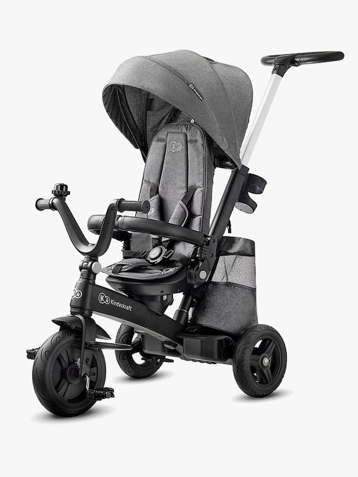 Kinderkraft EASYTWIST Platinum Dreirad, Grau