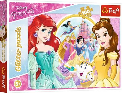 Trefl Disney Prinzessinnen Glitter Puzzle 100 Teile