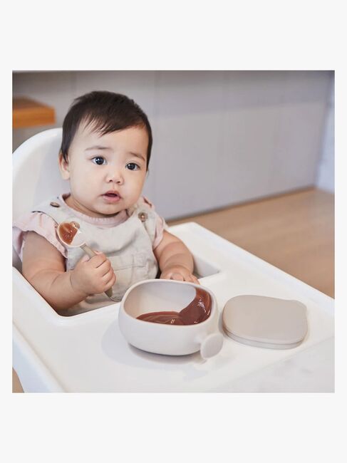 b.box Schüssel mit Deckel Silikon, Latte