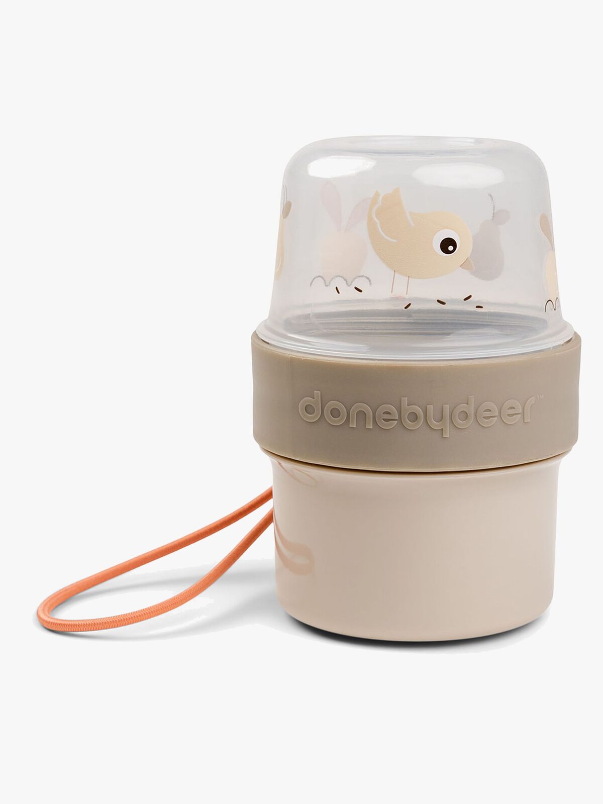 Done By Deer Birdee To Go Two-Way Snackbehälter, Sand