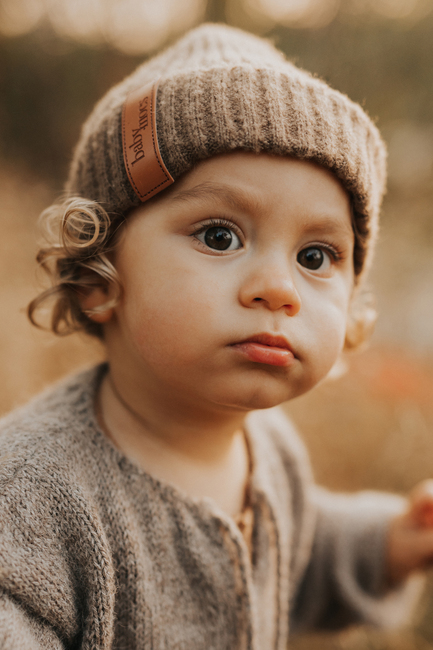 BabyMocs Strickmütze, Greige