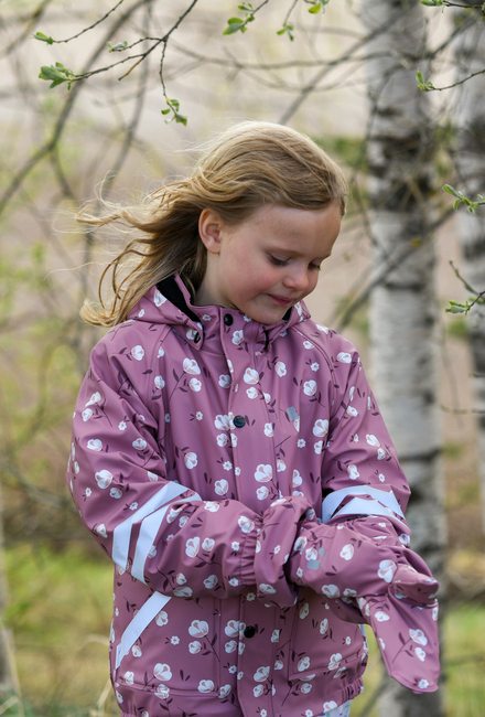 Lindberg Lekhyttan Gefütterte Regenhandschuhe, Dahlia/White