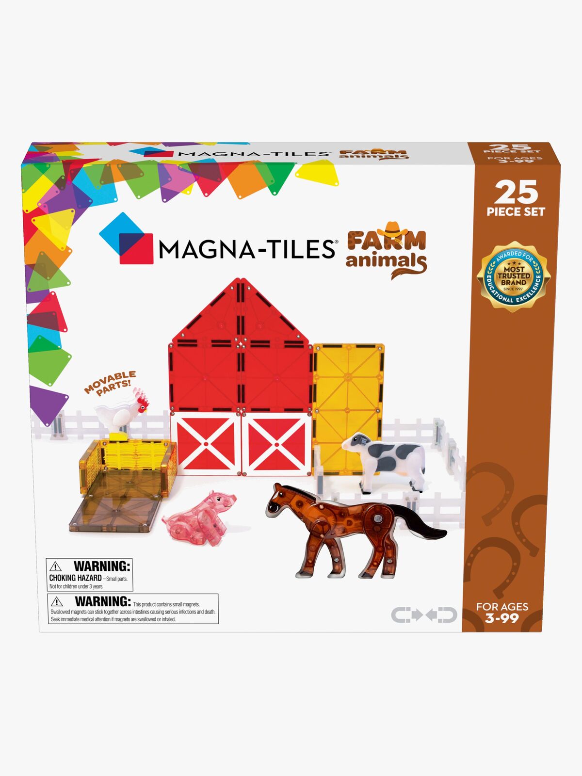 MAGNA-TILES Bauernhoftiere Bausatz 25 Teile
