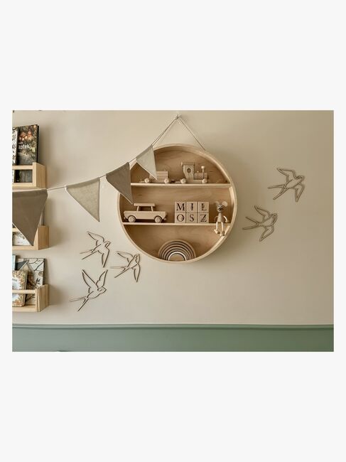 lis wycina Swallows Wanddekoration Holz