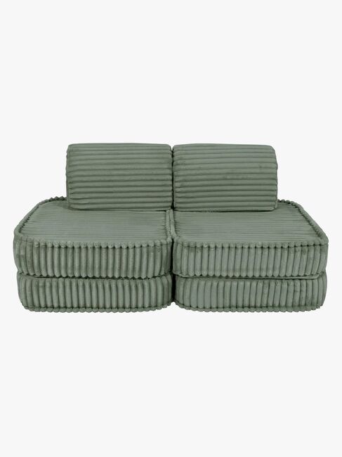 MeowBaby Churros Sofa Basic, Olive Sage Green
