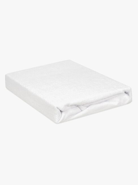 BabyMatex Classic Frottee-Spannbettlaken für Kinderbett 70 x 140 cm, Weiß