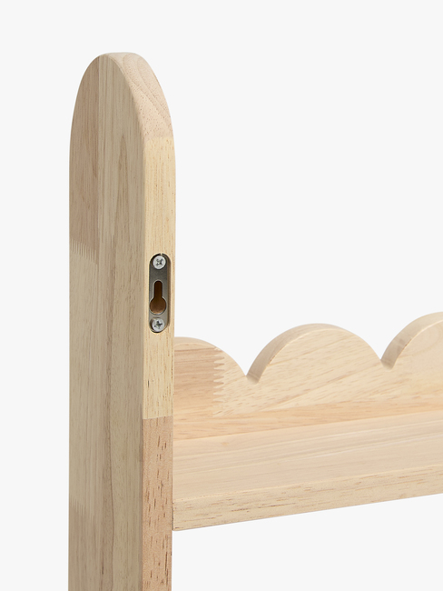Alice & Fox Dune  Wandmontiert Bücherregal, Natural Wood