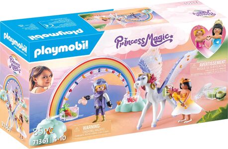 Playmobil 71361 Princess Magic Baukasten Himmlischer Pegasus mit Regenbogen