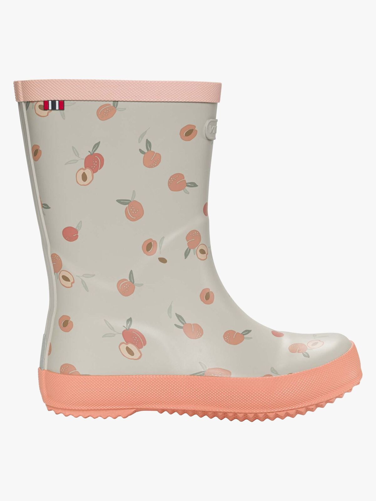 Viking x Kenza Print Gummistiefel, Apricot/Sand