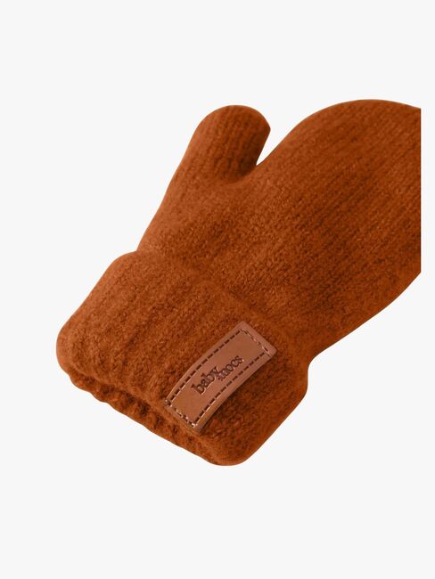 BabyMocs Gestrickte Fäustlinge, Rust