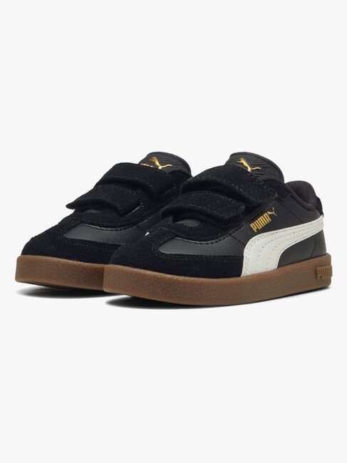 Puma Club II Era V Infant Sneaker, Black/White