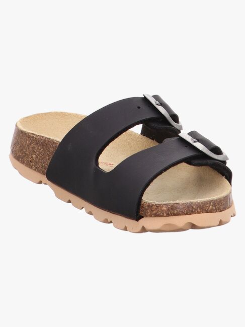 Superfit Fussbett Pantoffeln, Schwarz