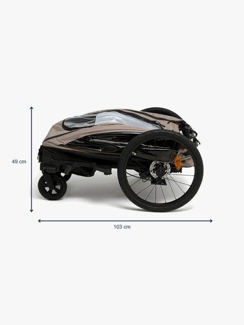 Beemoo Activity Sport Fahrradanhänger, Beige