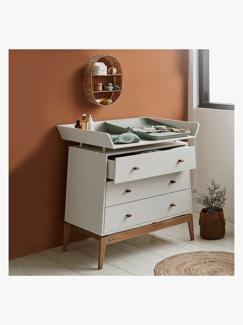 Leander Matty Wickeltischauflage, Sage Green