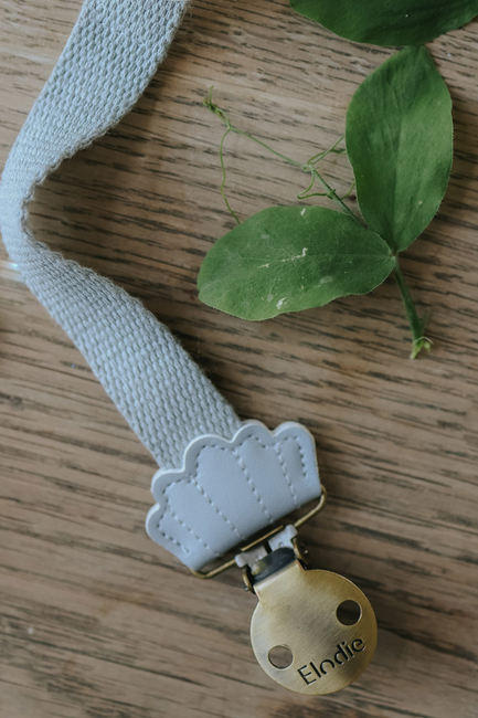 Elodie Schnullerkette Scallop, Sunrise Blue