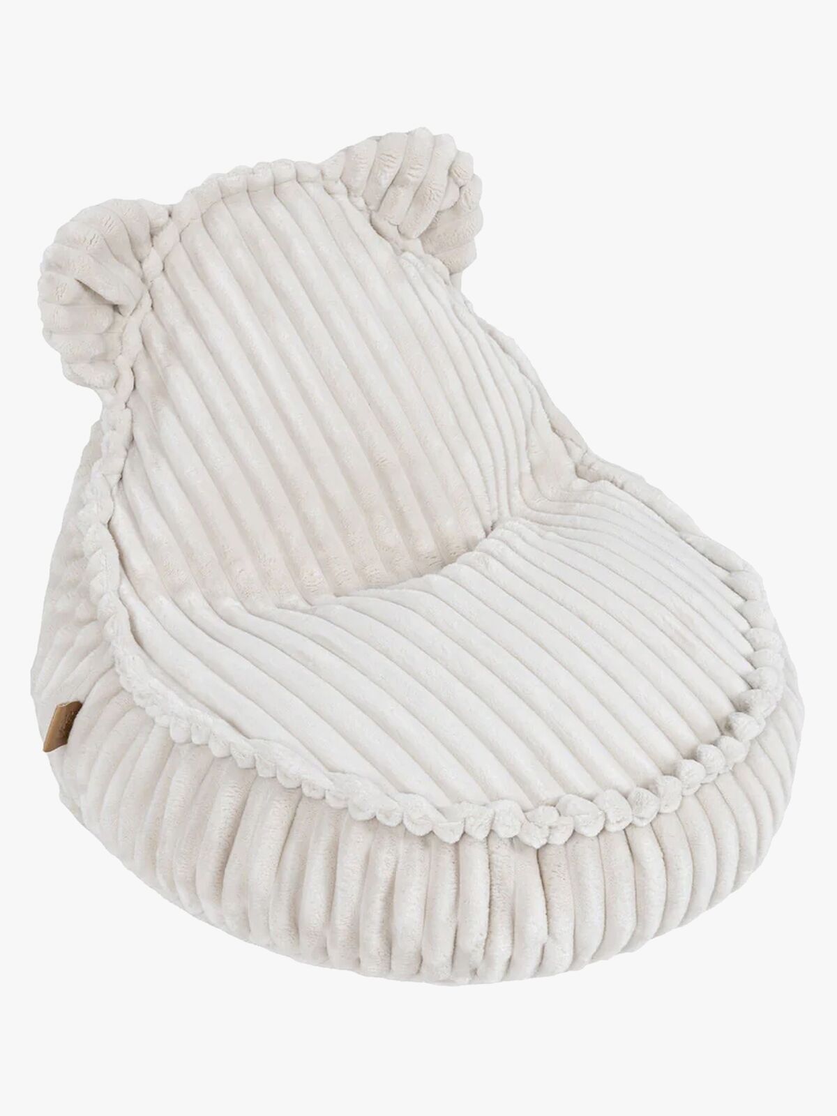 Meowbaby Churros Sitzsack Teddy, Cotton Candy White