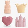 Mushie Badespielzeug Prinzessin 4er-Pack