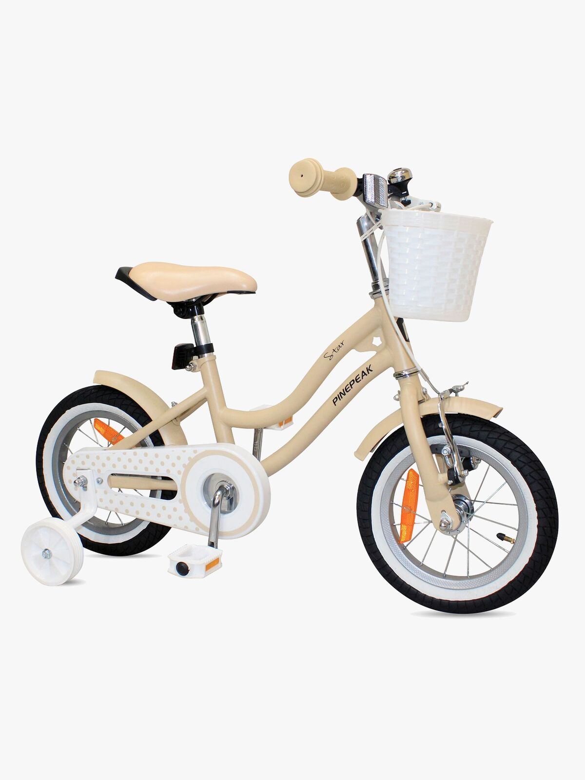Pinepeak Star Fahrrad 12 Zoll, Beige