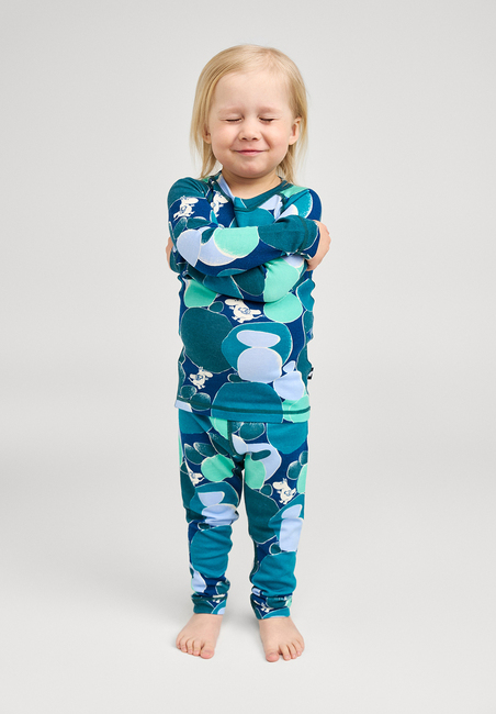 Reima Moomin Trivsam Thermounterwäsche Merinomix, Dark Teal