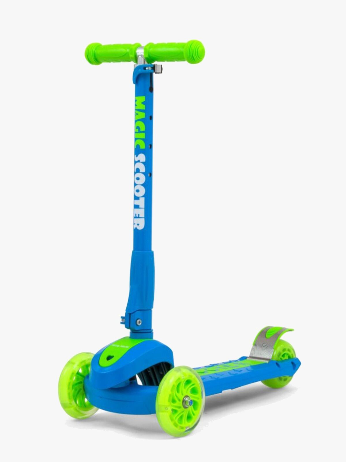 Milly Mally Tretroller Magic, Blau/Grün
