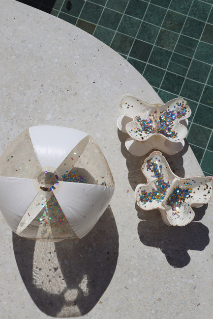 SUNNYLiFE Schwimmflügel, Cotton Candy Glitter