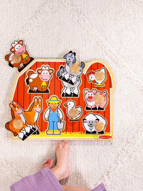 Melissa & Doug Steckpuzzle aus Holz Bauernhoffreunde 806313-2540_4b.jpg