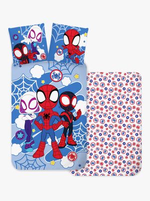 Spidey And His Amazing Friends Bettwäsche 140x200, Blau