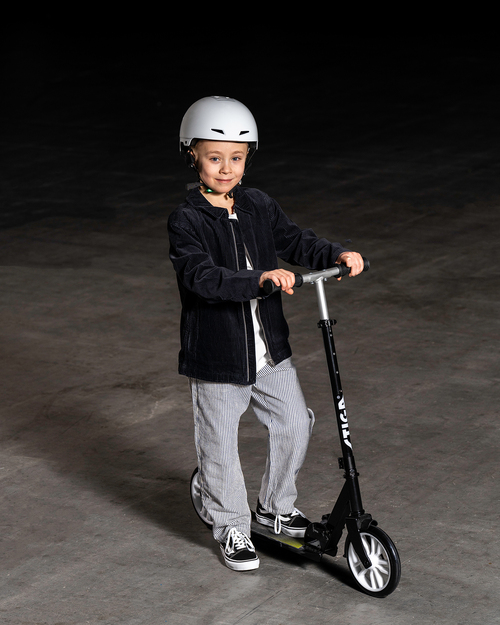 STIGA STR Tretroller Route 200-S, Schwarz/lime