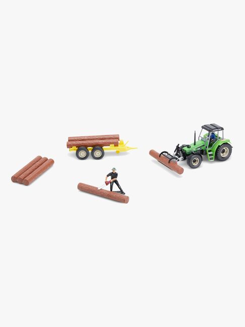 Alex's Garage Farm Truck Mit Holzanhänger 1:32
