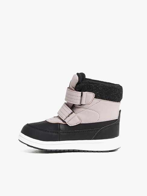 Nordbjørn Husky Winterstiefel, Black/Old Pink