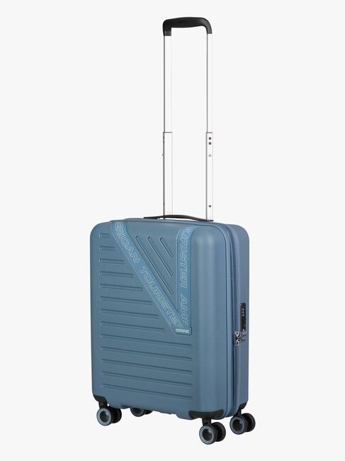 American Tourister Dynabelt Spinner Reisekoffer 36L, Rainstorm Blue