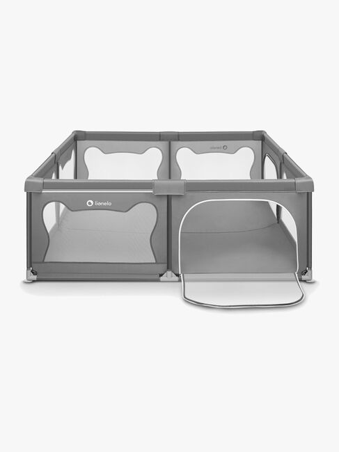 Lionelo WILLOW XL Laufgitter  für Kinder & Babys, Grey Concrete
