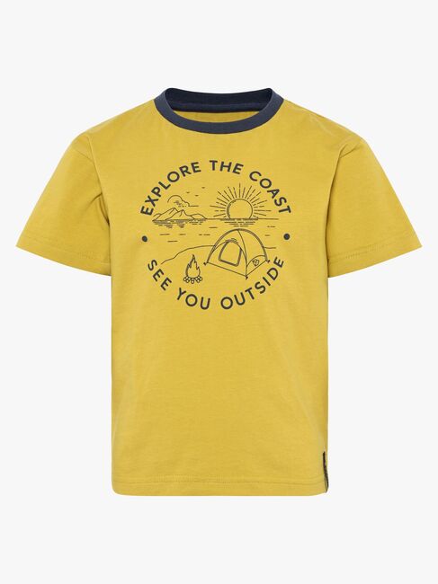 Didriksons Mynta T-Shirt, Yellow Pollen