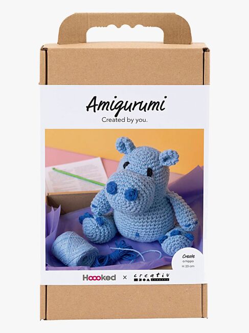 Creativ Company Häkelset Amigurumi Nilpferd DIY