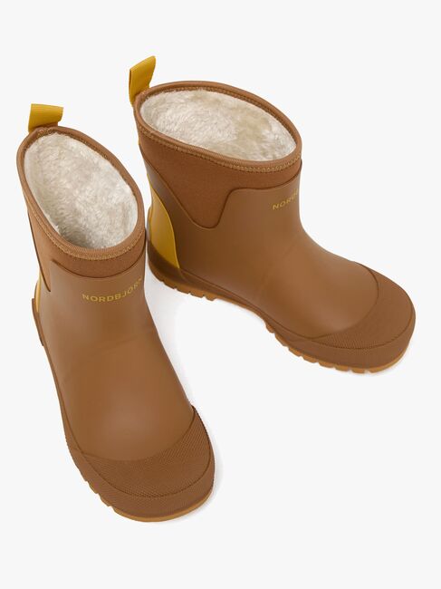 Nordbjörn Viskan Gefütterte Gummistiefel, Tobacco Brown/York Yellow