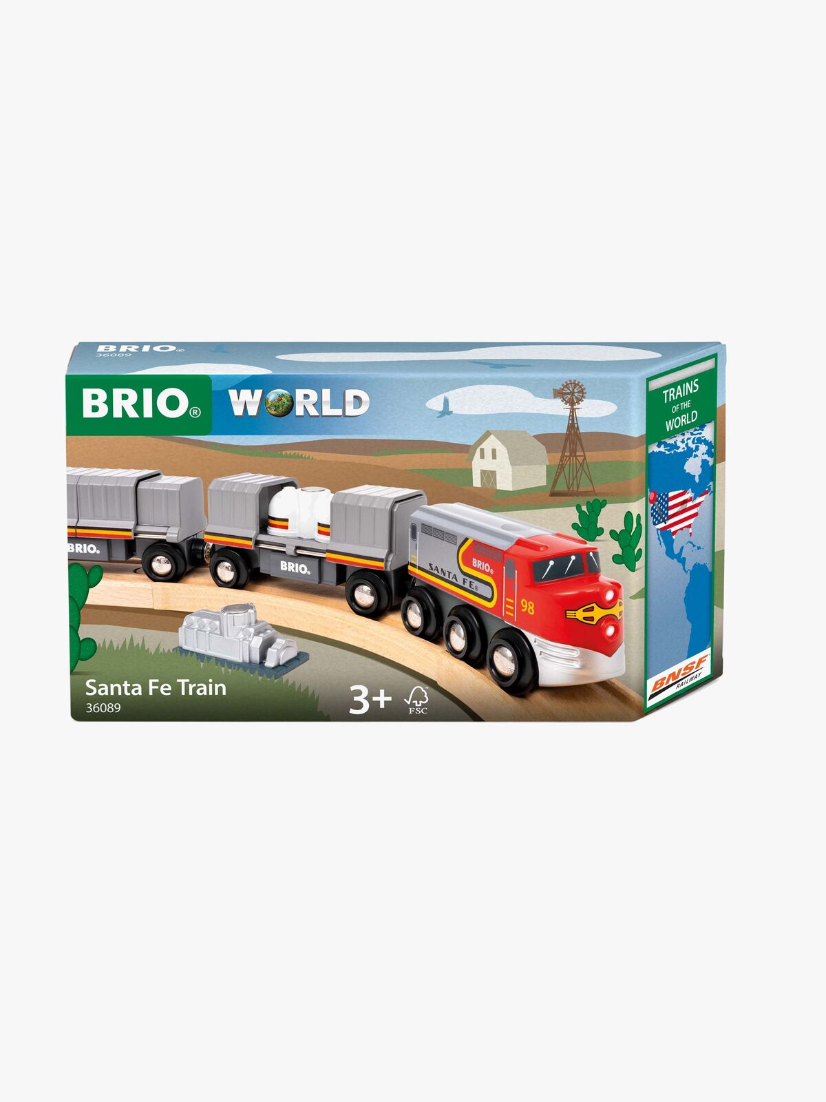 BRIO World 36089 Trains of the World Santa Fe Zug