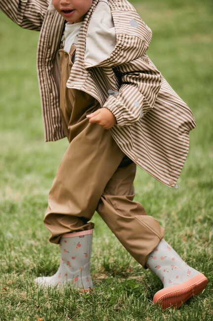 Viking x Kenza Print Gummistiefel, Apricot/Sand