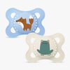 MAM Original Naturkautschuk Schnuller 2er-Pack 0-6m, Blau