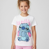 Disney Stitch T-Shirt Und Shorts Set, Weiß