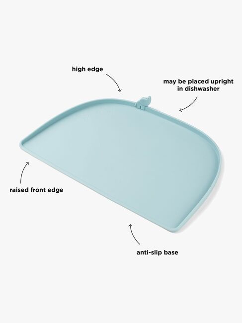 Done By Deer Elphee Tischset mit Kante Silikon, Blue