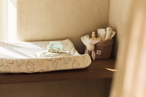 Jollein Wickelauflagenbezug 50x70cm, Elephant Tales