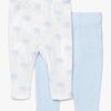 Tiny Treasure Lexi Leggings 2er-Pack, Blue/Palm