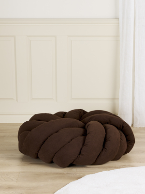 Alice & Fox BRADIE Sitzhocker, Brown Manchester