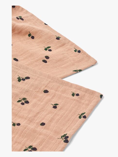 LIEWOOD Lewis Musselintuch 2er-Pack, Mini Berry/Pale Tuscany