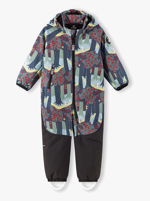 Reima Moomin Mjosa Softshelloverall, Soft Black